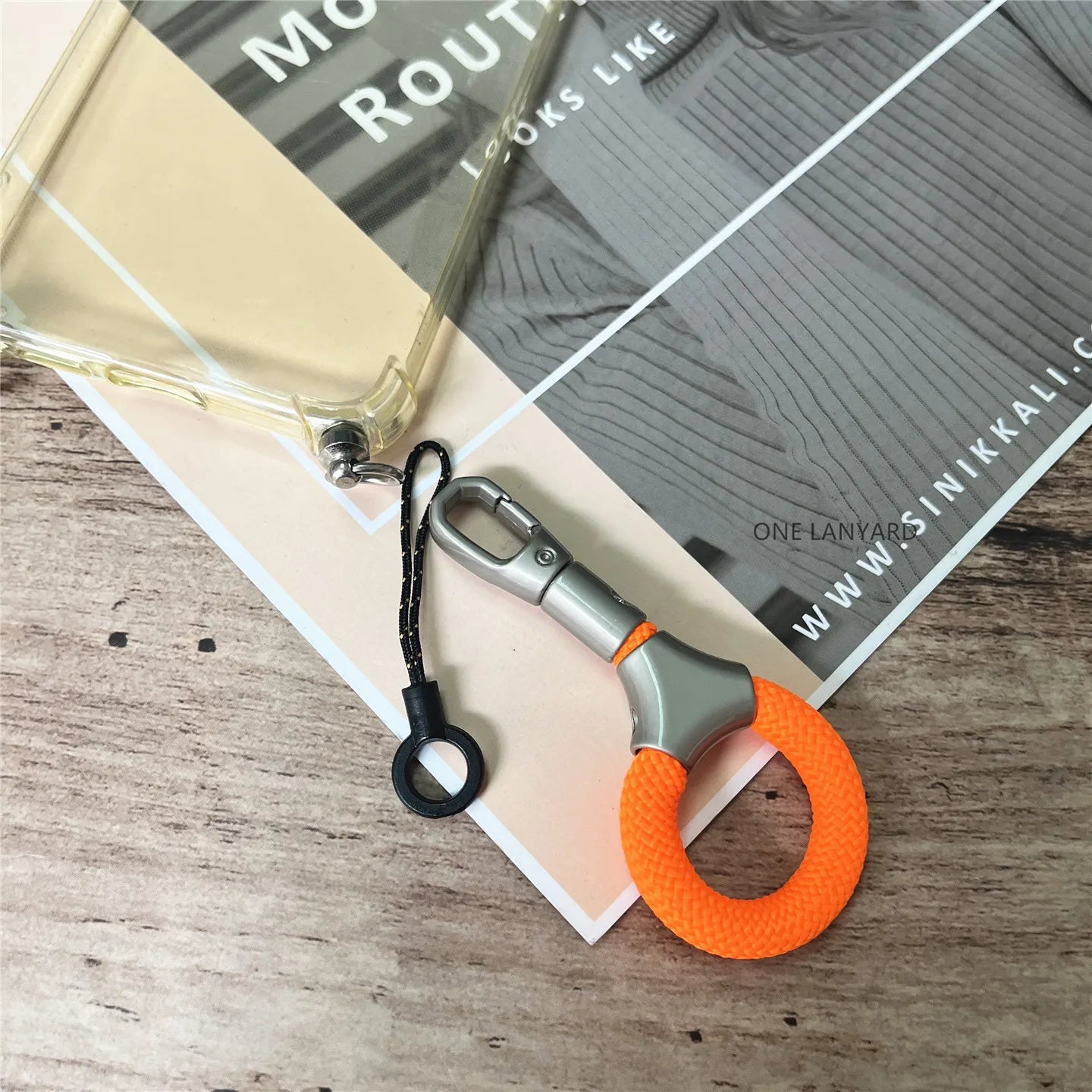 Cordón para Teléfono Móvil de Metal Resistente, Llavero Antipérdida, Correa Sólida para Dedo, Cordón Premium para Llaves