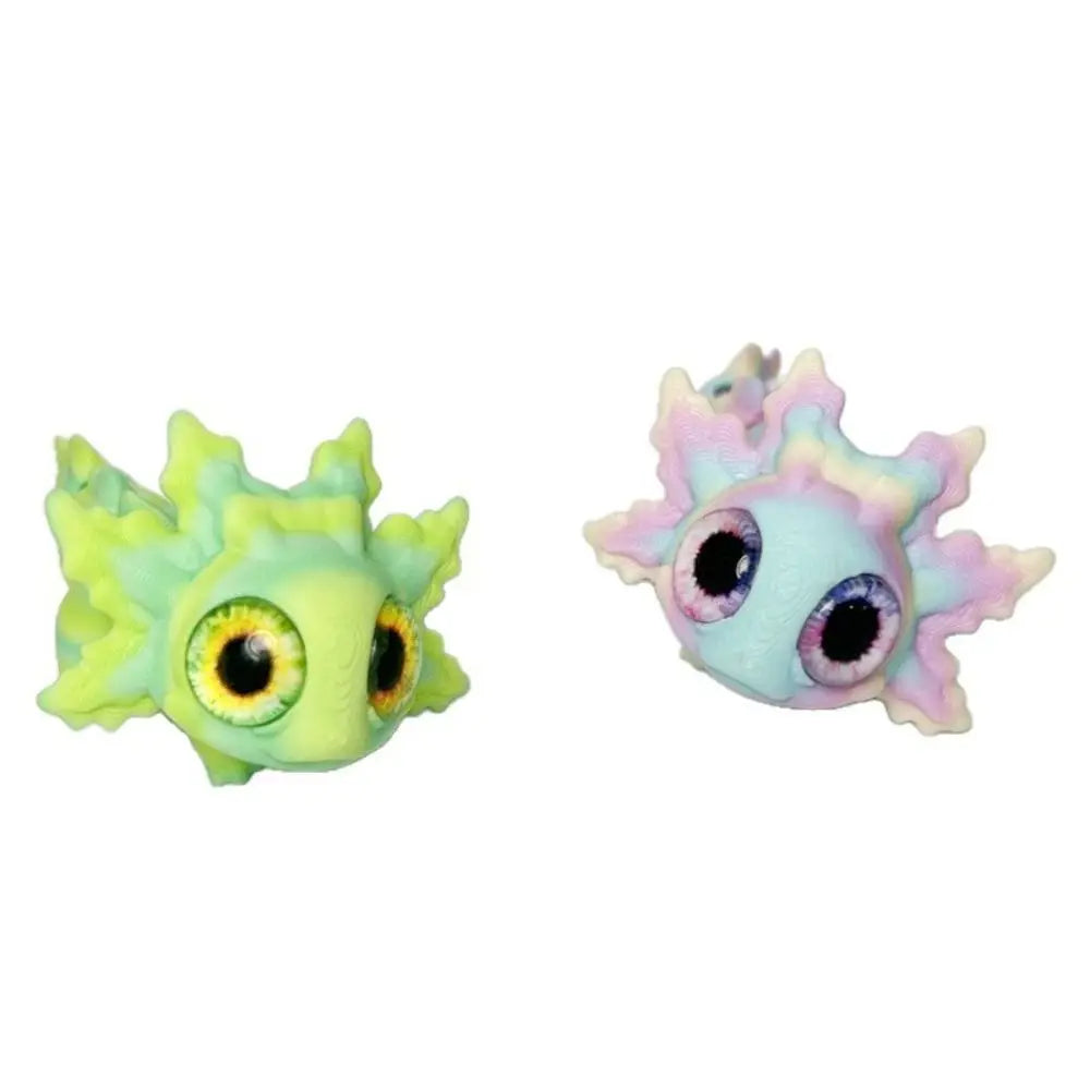 Diseño multiarticulado Impresión 3D Figuras Newt Piezas móviles Figuras de ojos de simulación impresas en 3D Dibujos animados realistas
