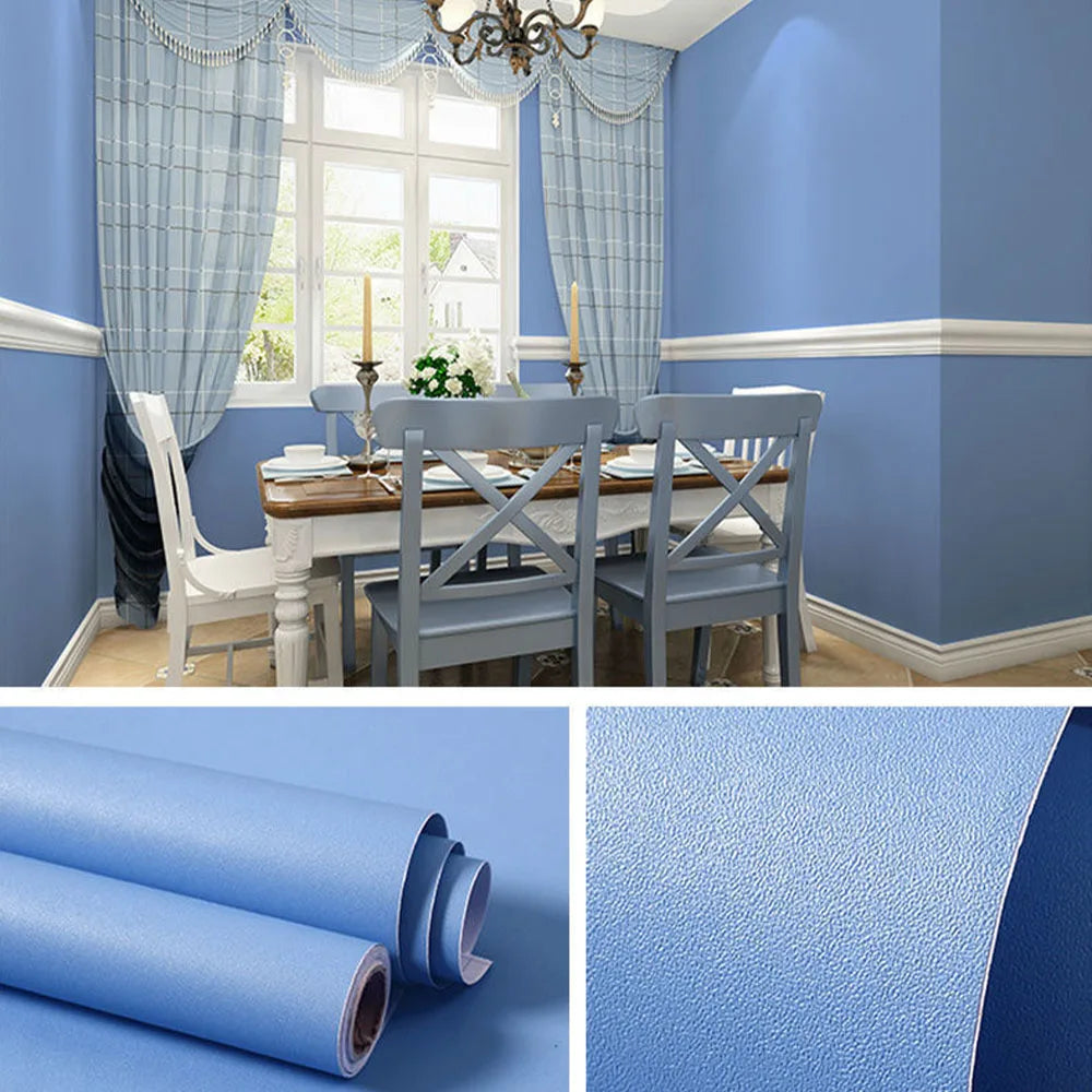 Papel tapiz de película de vinilo autoadhesivo, pegatinas de pared impermeables para baño, cocina, muebles, decoración de habitación, mejora del hogar