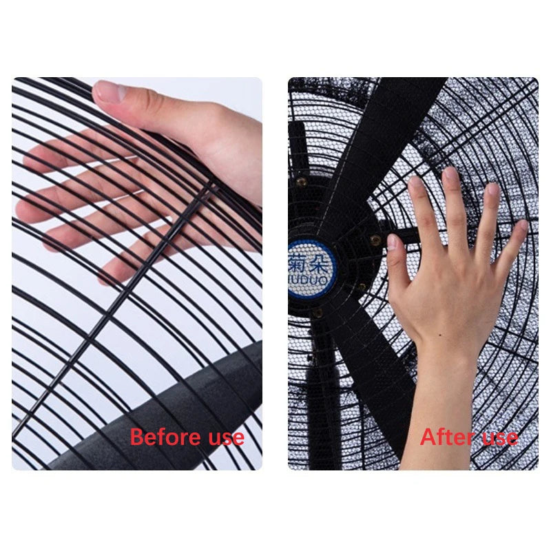 Cubiertas redondas de malla para ventilador eléctrico, Protector antipellizco de seguridad, cubierta Universal todo incluido para el hogar, cubierta a prueba de polvo moderna