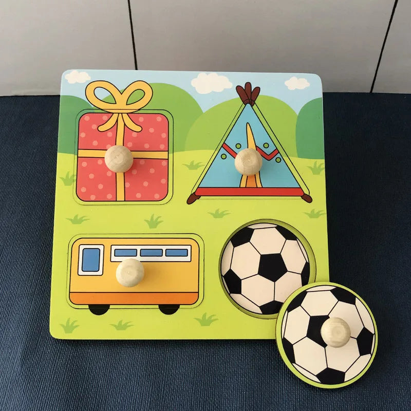 Rompecabezas Montessori para bebés juguetes de madera para niños de 1 2 y 3 años juegos educativos de aprendizaje para niños regalos de cumpleaños para niños