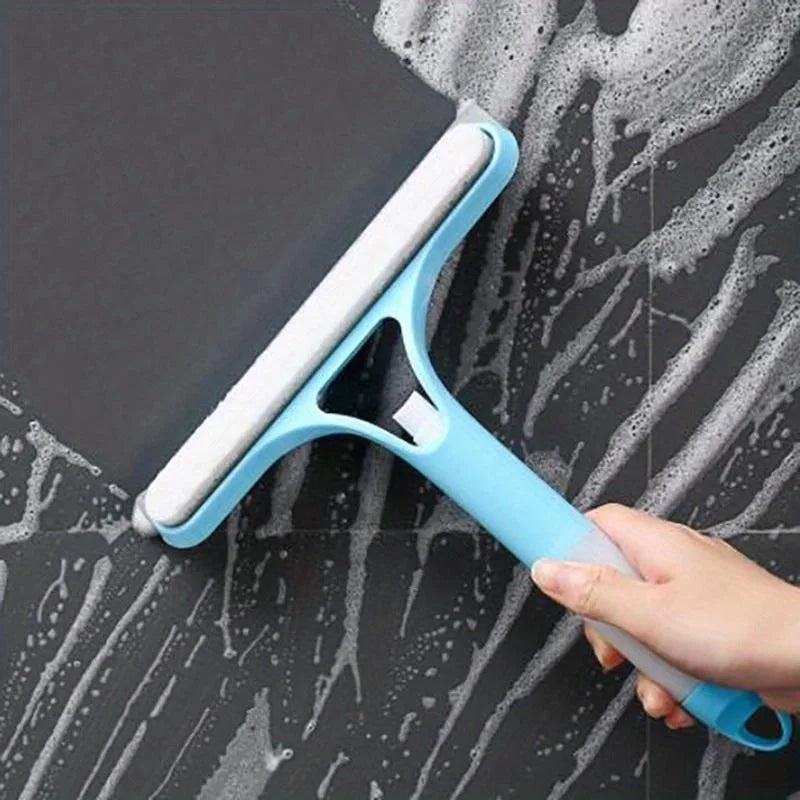 Limpiador de vidrio multifunción, cepillo de limpieza de ventanas para el hogar, pulverizador, cepillo de limpieza de jabón, cepillo de goma automotriz para el hogar
