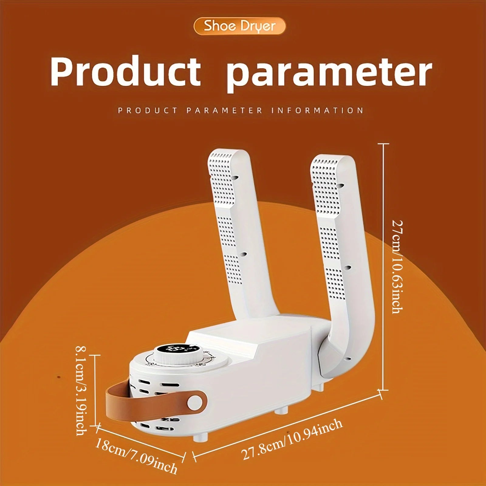 Secador eléctrico de zapatos, secador de botas, secador de calzado con soporte retráctil, apto para varios tipos de calzado, seca rápidamente zapatos, botas, guantes y calcetines, calienta, temporizador inteligente, pl