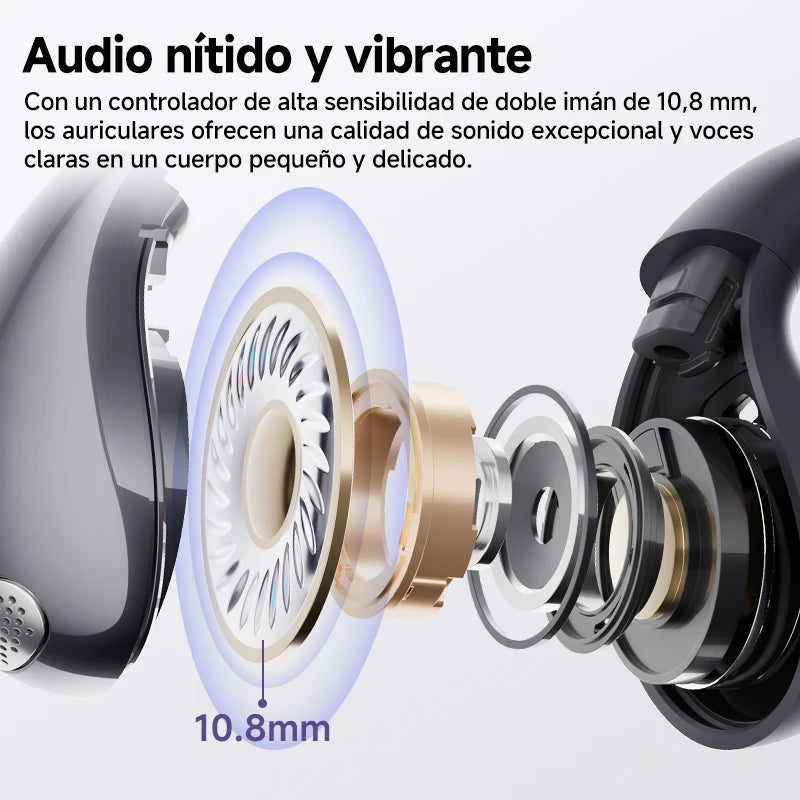 QCY Crossky C30 auriculares con Clip para la oreja Bluetooth 5,4 inalámbricos de oído abierto deportes TWS auriculares de doble conexión