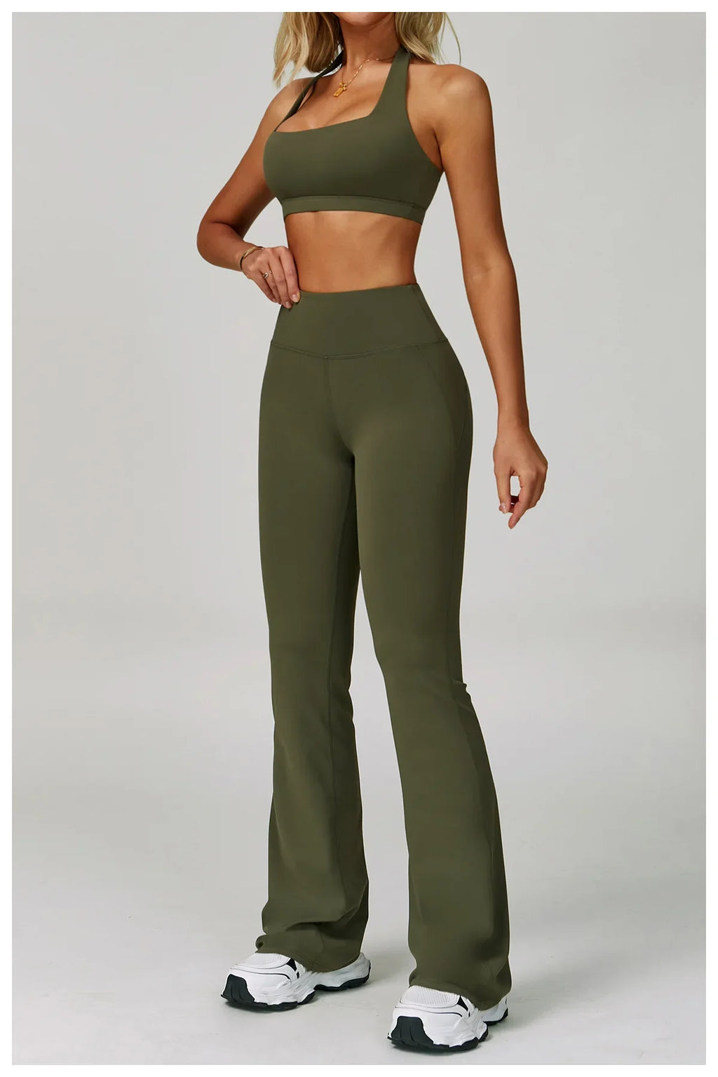Conjuntos de 2 uds de chándal para mujer, ropa deportiva, conjuntos de Yoga, ropa deportiva, sujetador de entrenamiento, conjunto de mallas de cintura alta, ropa de gimnasio, trajes deportivos