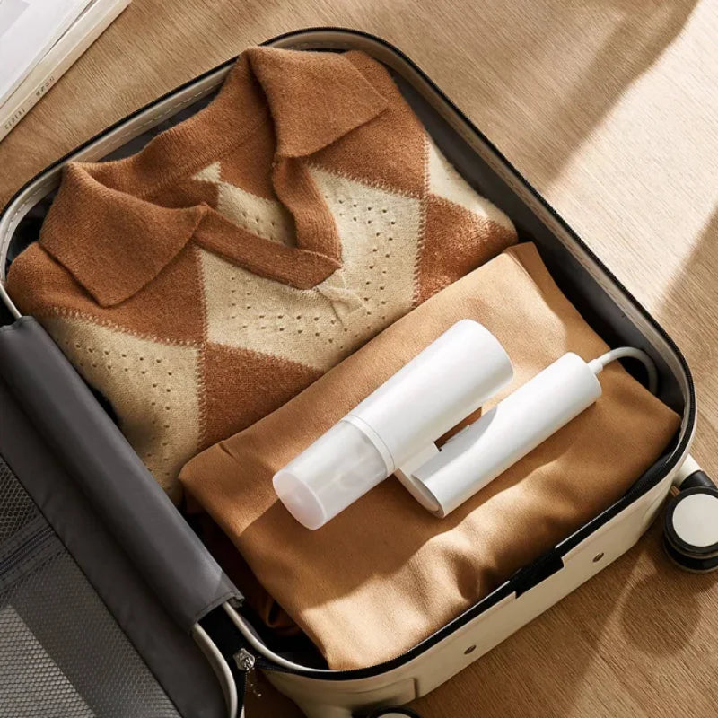 Xiaomi Mijia-vaporizador de ropa portátil, 2 planchas, limpiador a vapor eléctrico, portátil, plegable, eliminación de ácaros, máquina de planchar para ropa