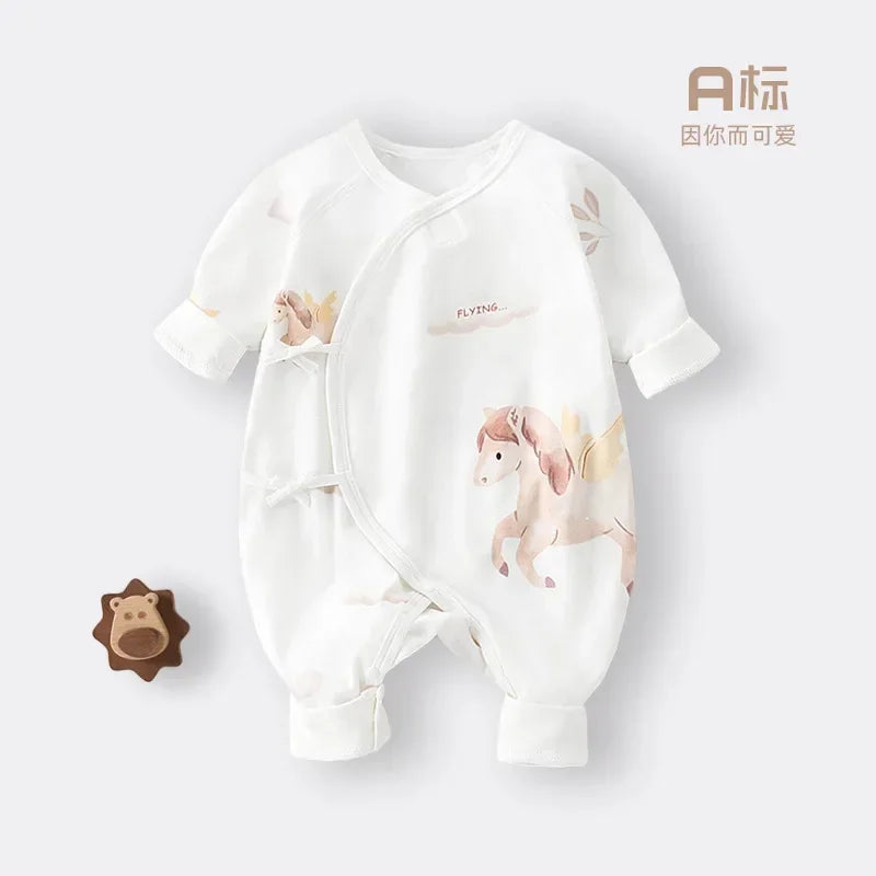 Ropa de otoño para niños recién nacidos, pelele sin hueso de algodón orgánico, ropa para gatear, mono de primavera y mono de una pieza para bebé