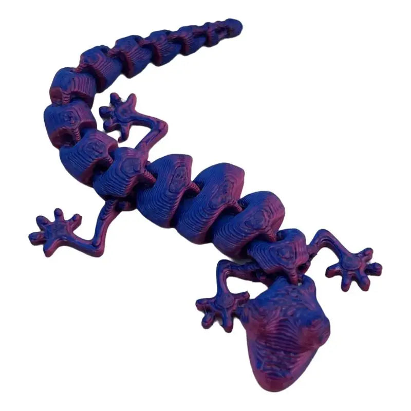 10/20 Piezas de Figuras de Lagartos Mini Impresas en 3D con Articulaciones Móviles, Decoración Creativa para el Hogar, Juguetes de Animales, Regalo de Navidad para Niños