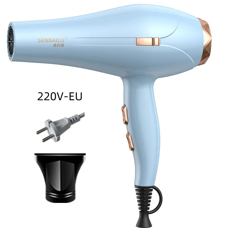 Secador de Pelo de Secado Rápido en 11 Segundos con Núcleo de Cobre Puro, Cuidado del Cabello con Iones Negativos y Luz Azul de Alta Velocidad, Secador de Pelo Profesional para el Hogar