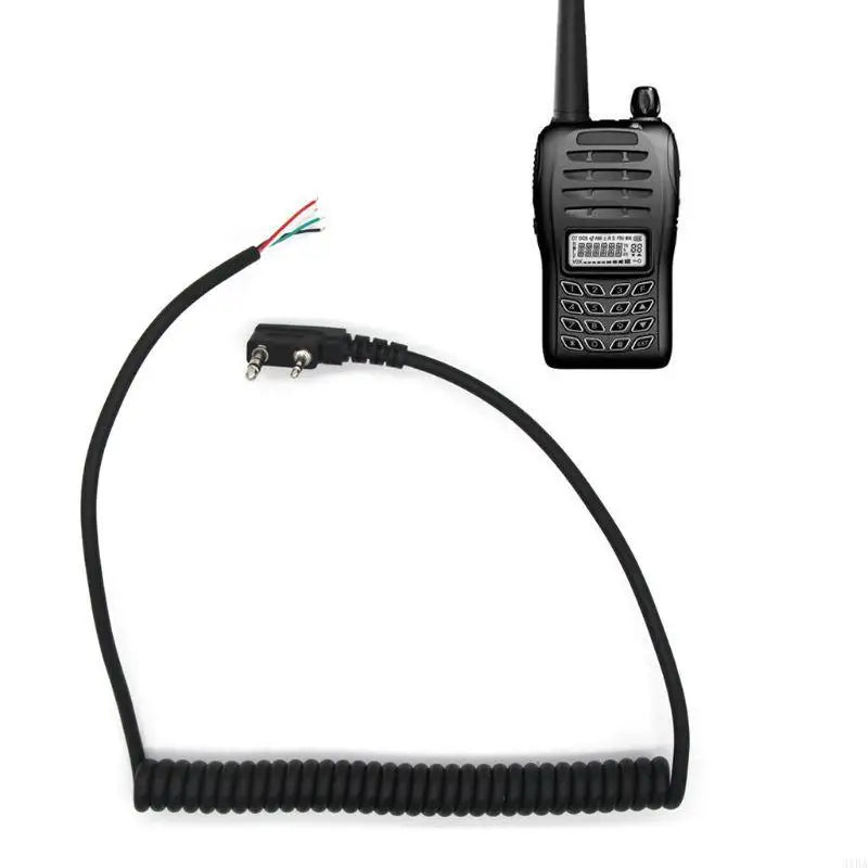 Walkie Talkie altavoz micrófono Cable duradero resistente al desgaste 70cm altavoz micrófono Cable para Baofeng UV5R para Kenwood TK-240 Linton