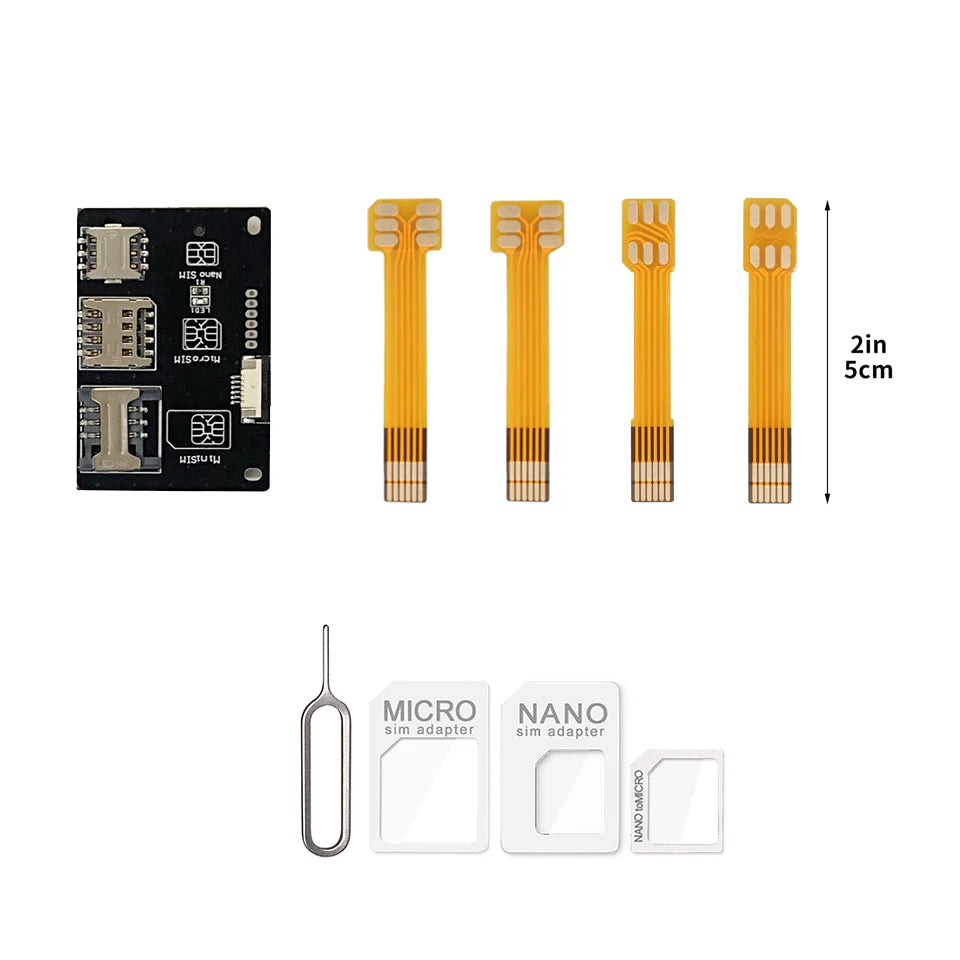 Herramientas de Activación de Nano SIM FPV, Convertidor a Tarjeta Inteligente, Extensión de Tarjeta IC para Kit Adaptador de Tarjeta Micro y Nano SIM