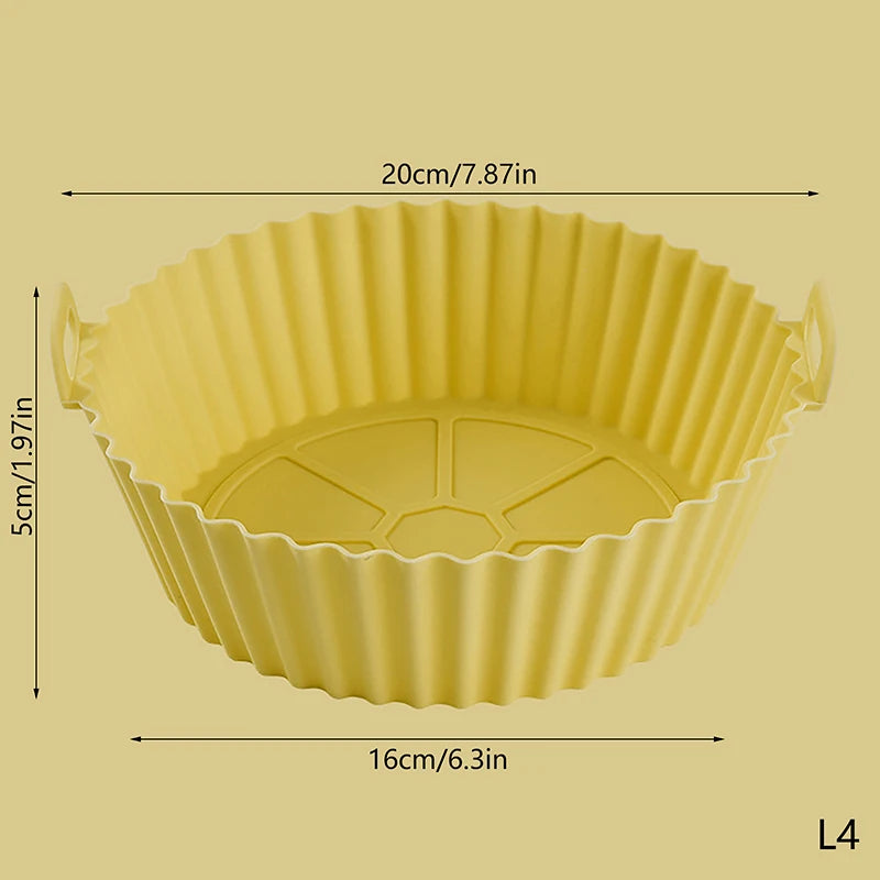 Molde Universal de silicona para freidora de aire, estera de silicona para freidora de aire, estera para hornear, estera para hornear de silicona, 20/16CM