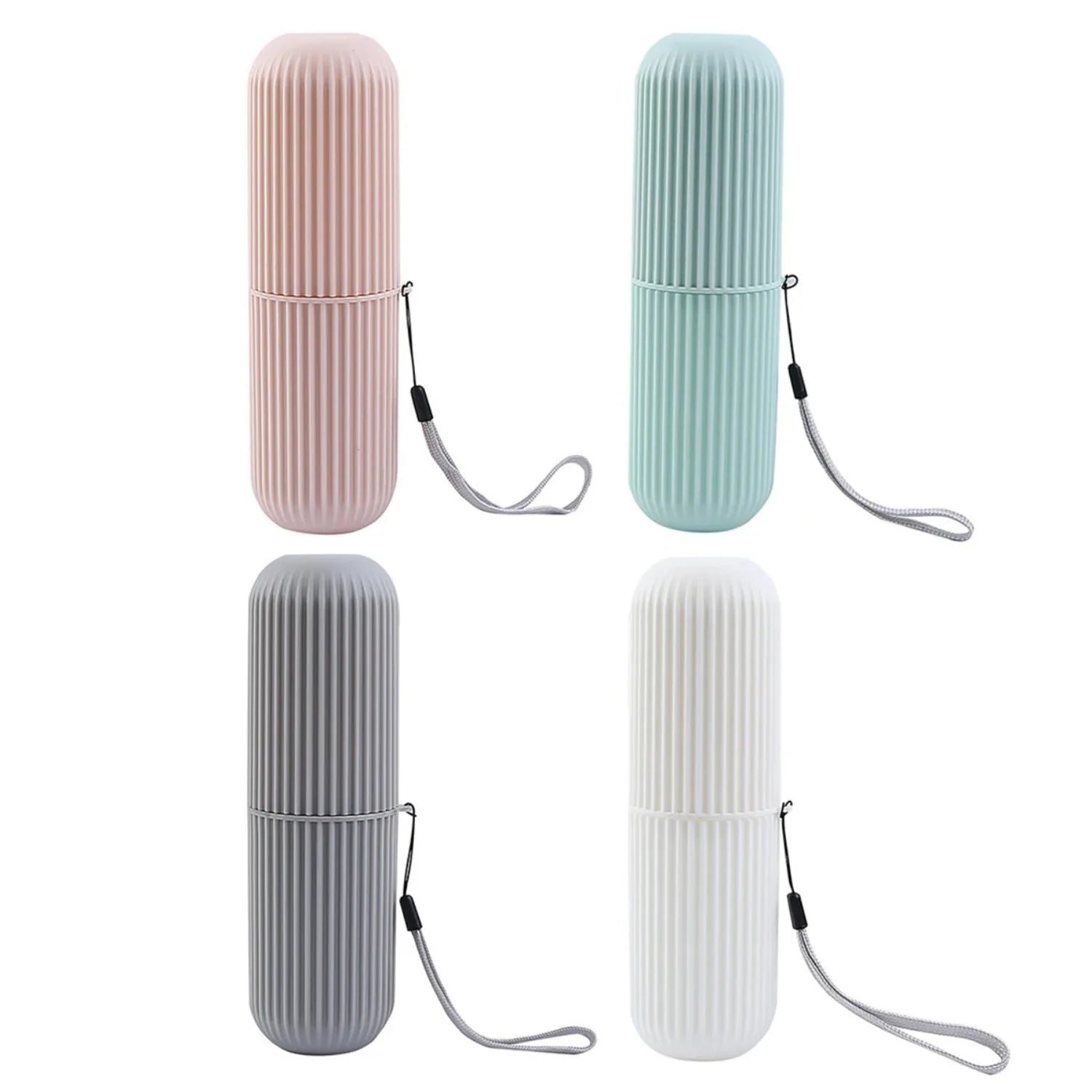 4 Uds. Caja protectora portátil para pasta de dientes, caja de almacenamiento para viaje y Camping, protege el cepillo de dientes de la suciedad y los daños