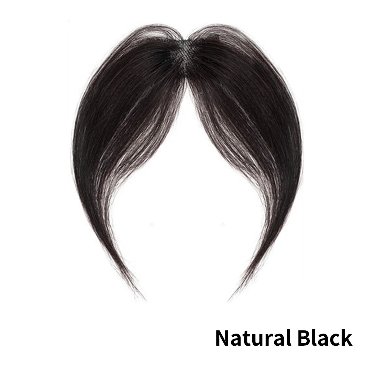 Extensiones de cabello humano con clip para mujer, mini clip recto, flequillo de cabello humano natural Remy, ligero, negro natural