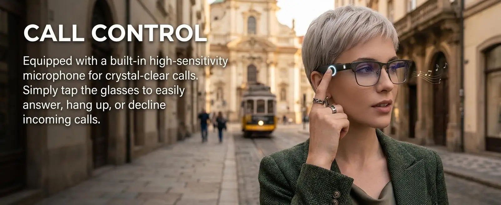 Gafas Inteligentes con Cámara para Hombre, Grabación de Video 4K, Reconocimiento de IA, Llamadas Bluetooth, Traducción de Voz, Anti Luz Azul para Mujer, para Trabajar