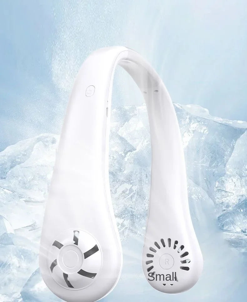 Nuevo Mini Ventilador de Cuello 2026, Portátil, Sin Aspas, Recargable, Enfriador de Aire, 3 Velocidades, Mini Ventilador Deportivo de Verano, Larga Duración para Exteriores