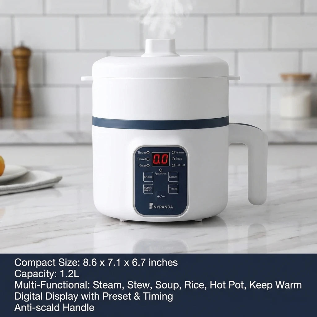 Olla arrocera eléctrica de 1,7 L, doble capa, 220V, antiadherente, mecánica inteligente, multicocina para uso doméstico, olla de arroz al vapor