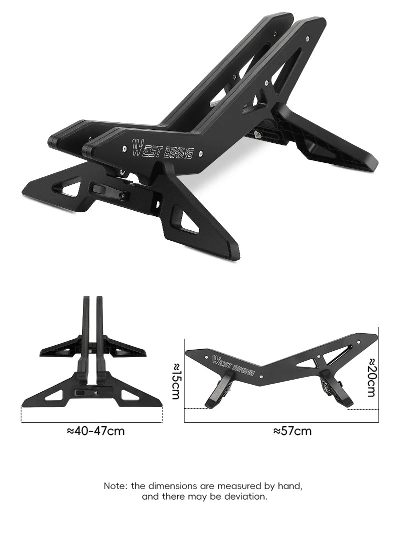 WEST BIKING-estante de estacionamiento para bicicleta, soporte Universal ajustable para bicicleta de montaña y carretera, soporte de estacionamiento para almacenamiento de bicicletas en interiores, accesorios para ciclismo