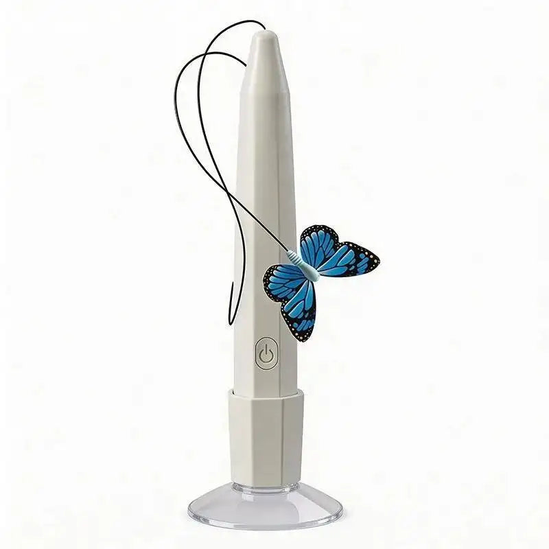 Juguete Eléctrico de Gato con Mariposa Voladora, Juguete Automático Interactivo para Gatitos, para Divertirse, Hacer Ejercicio y Jugar