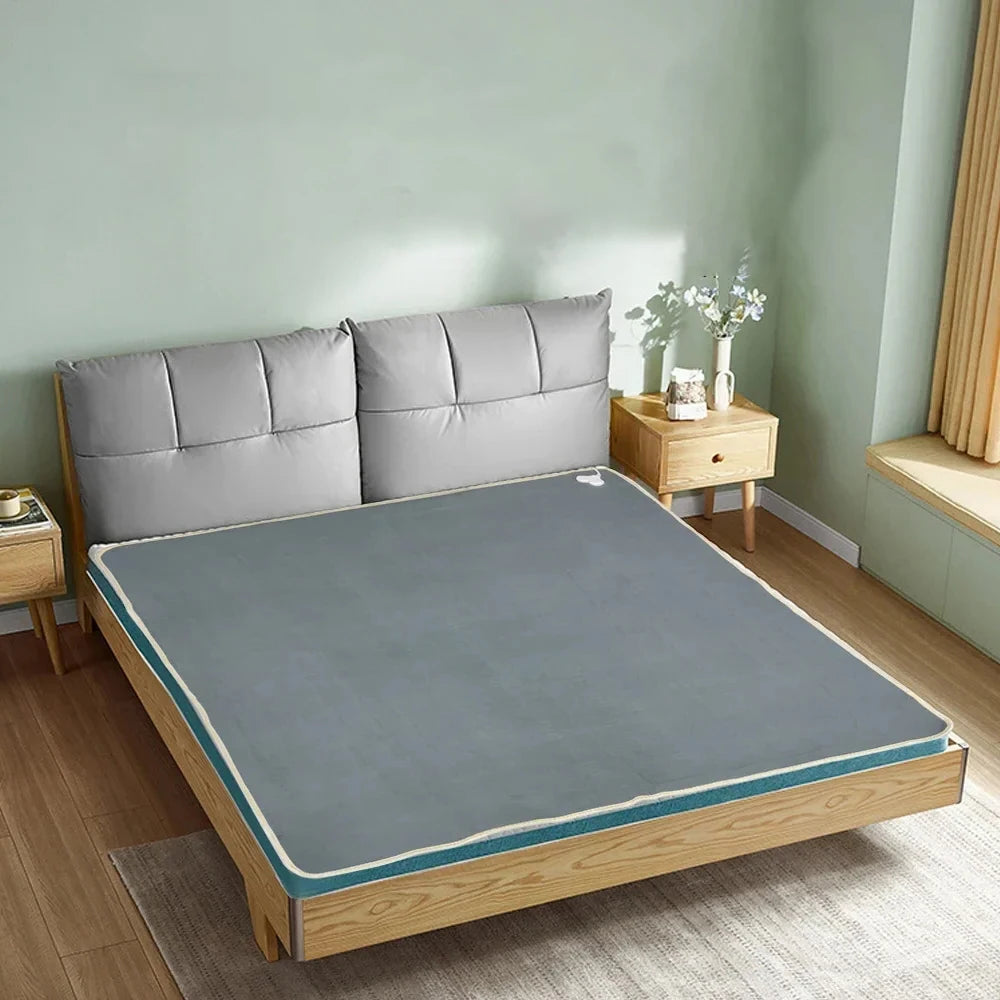Manta eléctrica de 220V, termostato automático más grueso, manta calefactora eléctrica, calentador corporal, colchón térmico para habitación, manta calefactable