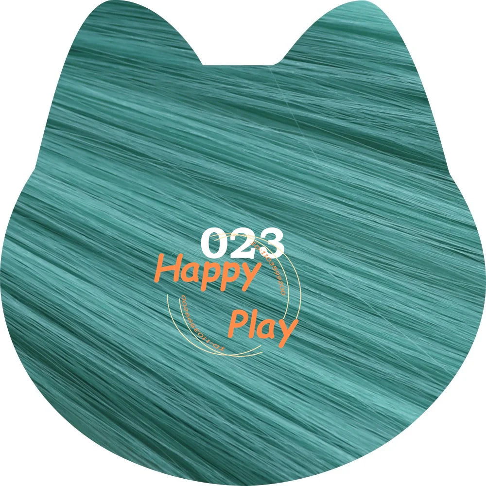 Peluca sintética de Cosplay de Anime de 400g + 60cm con flequillo para mujer, peluca recta Universal de volumen grueso de la serie verde, pelo resistente al calor