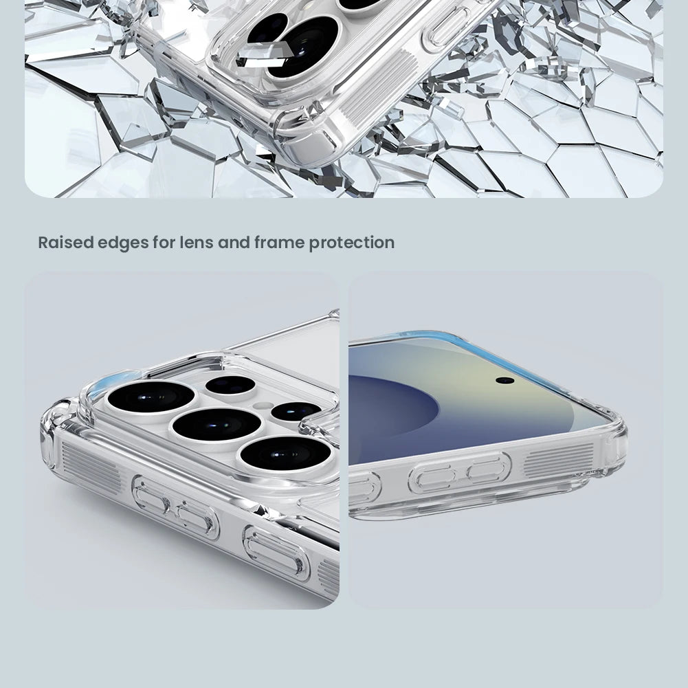 Nillkin para Samsung Galaxy S26 Ultra S26 Plus S26 funda magnética Magsafe Tpu + Pc 360 Airbag a prueba de golpes Hd cubierta dura transparente