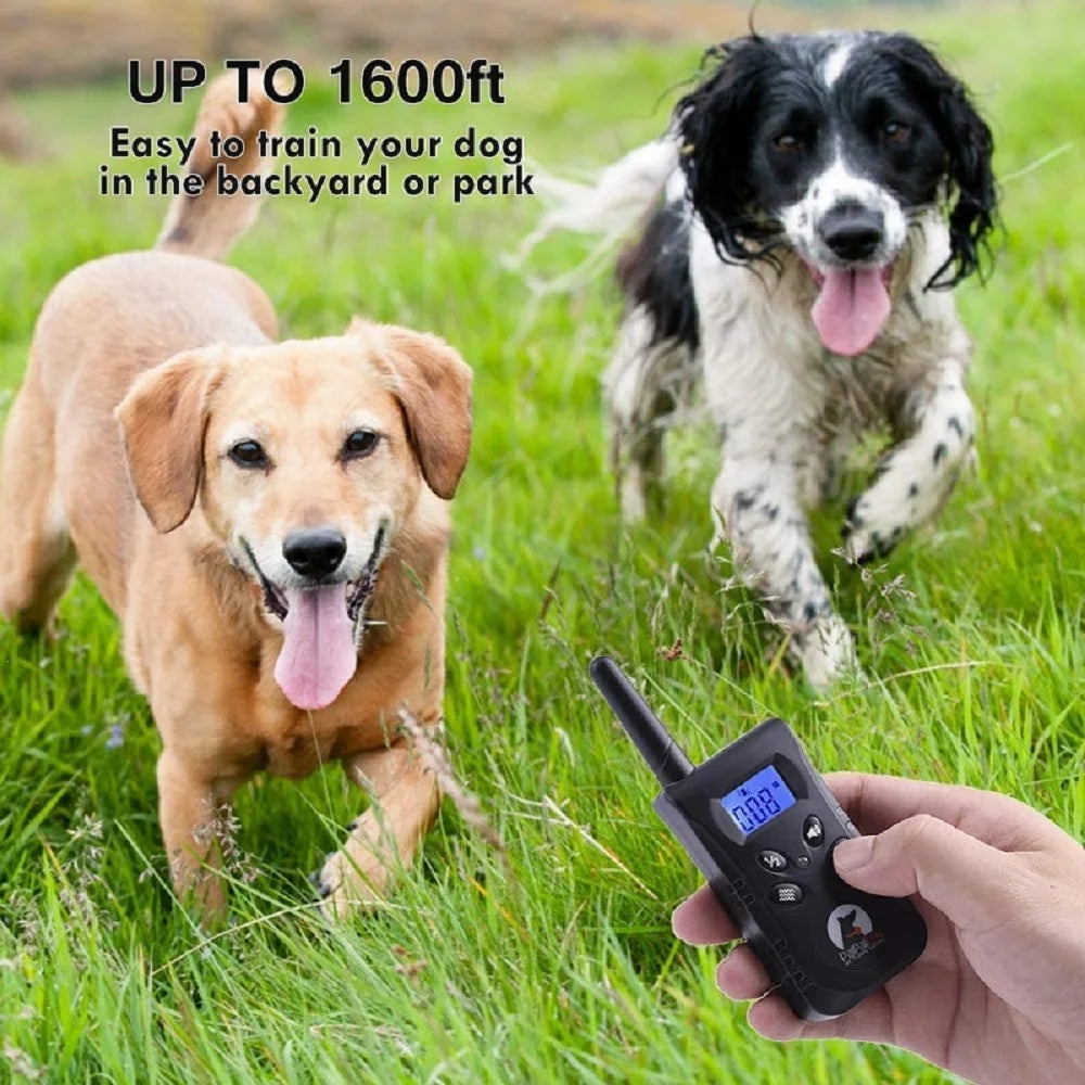 PaiPaitek Collar de adiestramiento para perros sin choque con control remoto, alcance de 1600 pies, collar vibratorio más ligero para perros pequeños, resistente al agua de 5-15 libras