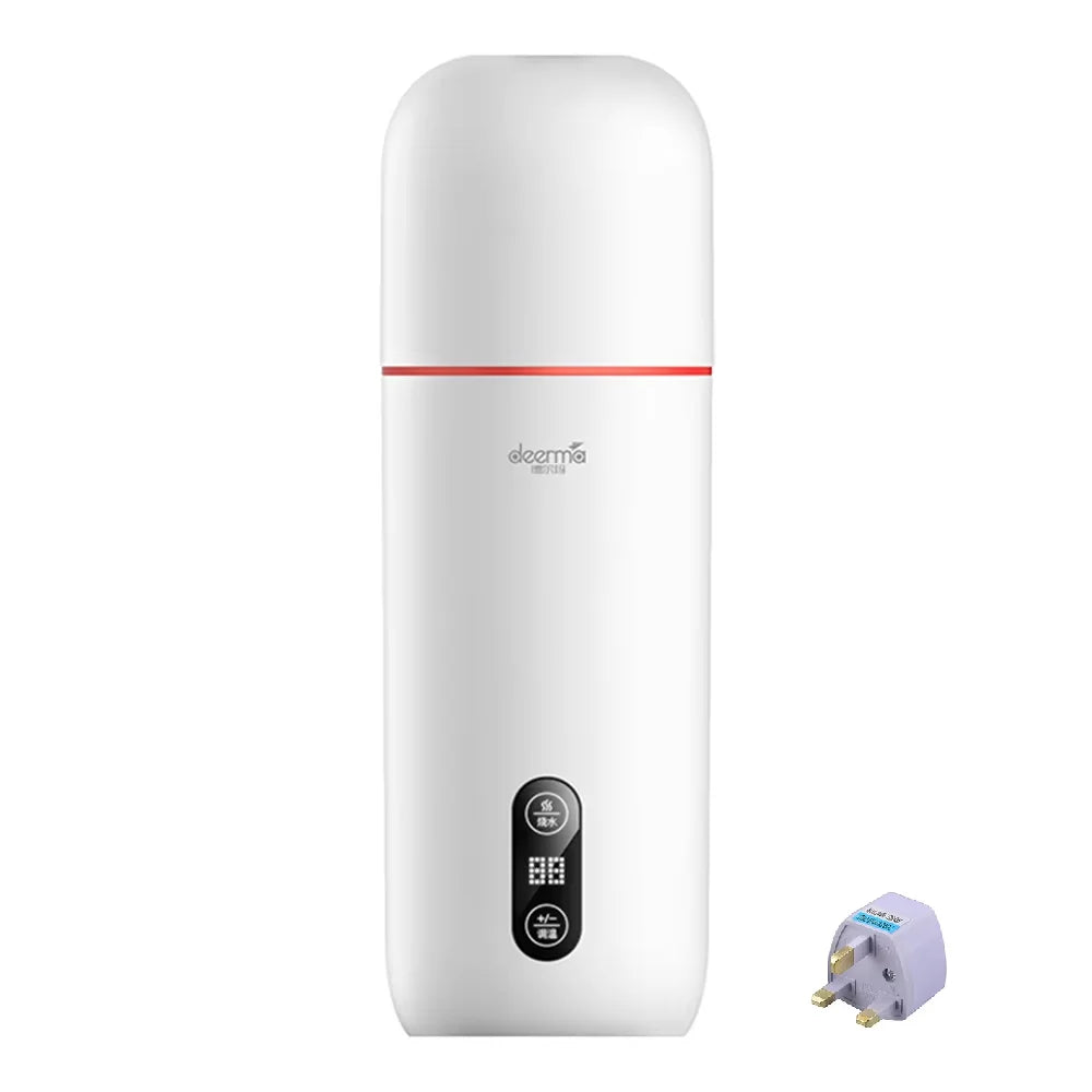 Botella de agua Deerma DEM-DR035 de 350 ml, taza de agua eléctrica portátil con control táctil, termo, hervidor de agua inteligente
