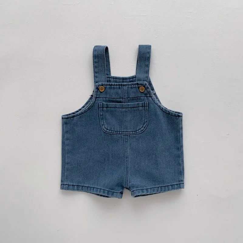 Conjunto de Ropa de Verano ZOETOPKID para Bebés, Traje para Niños y Niñas, Camiseta Infantil y Overol de Mezclilla, Mameluco para Recién Nacidos