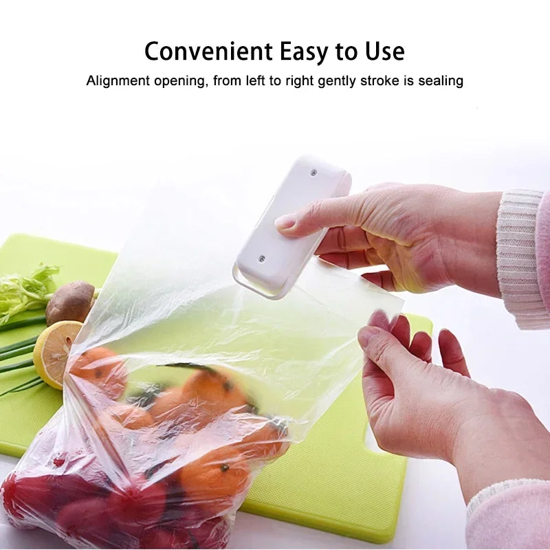 Mini máquina de sellado de bolsas de calor, sellador de paquetes, bolsas térmicas de plástico, cierre de bolsas de alimentos, sellador portátil, sellador térmico de embalaje de alimentos
