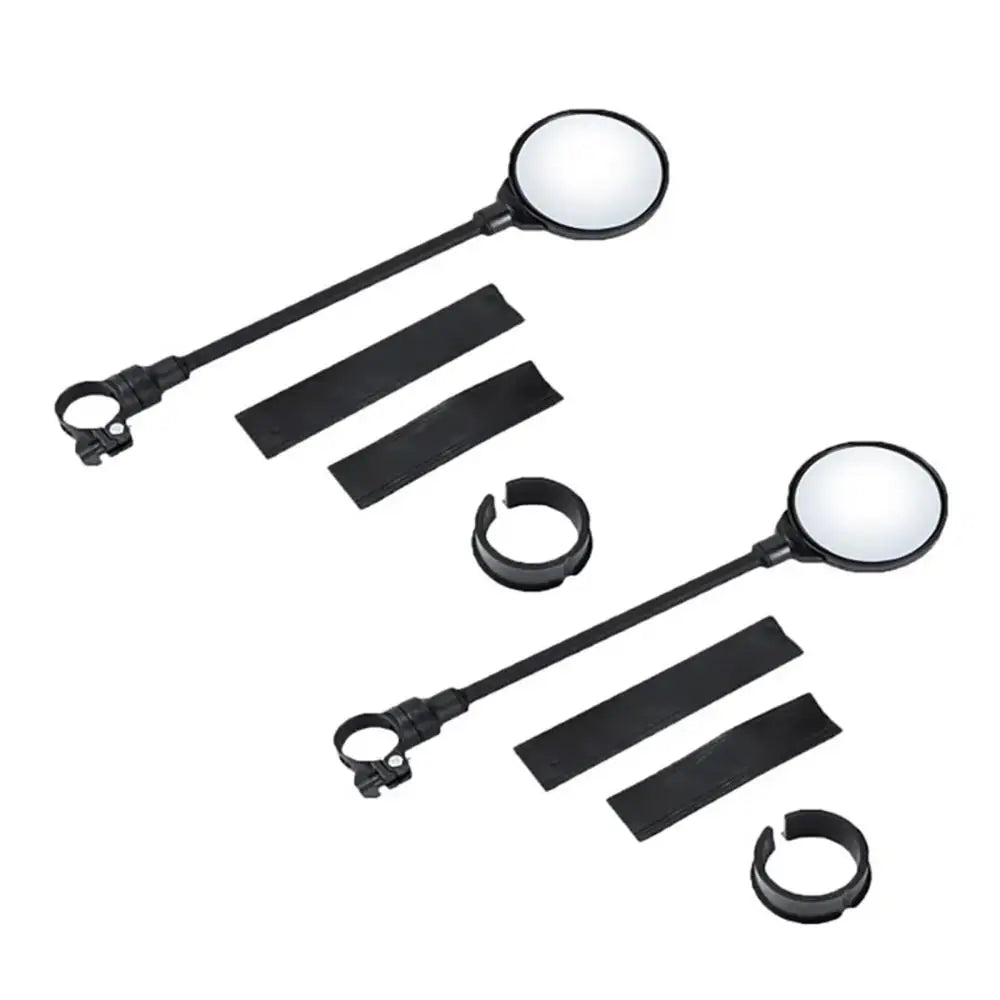 DOMEN-espelhos retrovisores para manillar de bicicleta, giratorios 360 para bicicleta, motocicleta, manguera flexible, espejo retrovisor gran angular ajustable