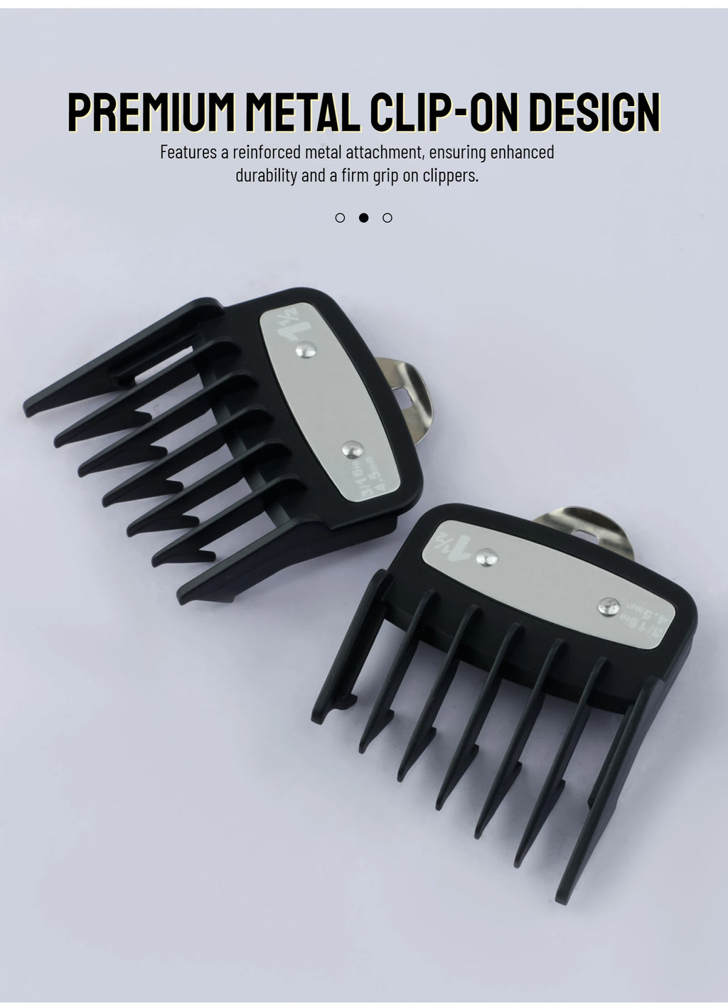 Peines de límite para cortapelos profesionales, guía de corte de pelo para peluquero, protectores para maquinilla de cortar el pelo, herramientas de estilismo de 3mm/4,5mm, 2 uds.