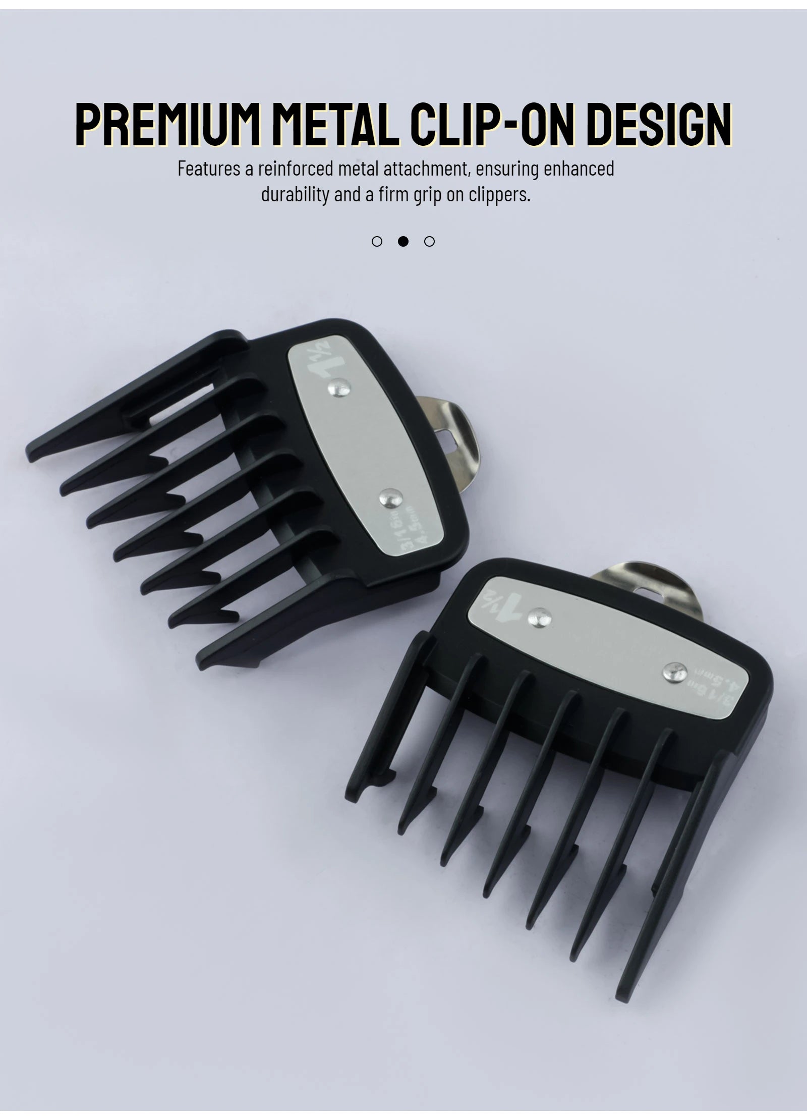 Peines de límite para cortapelos profesionales, guía de corte de pelo para peluquero, protectores para maquinilla de cortar el pelo, herramientas de estilismo de 3mm/4,5mm, 2 uds.