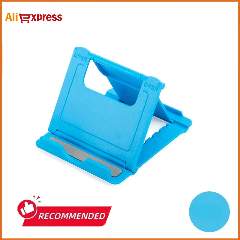 Soporte portátil de escritorio para teléfono móvil, Mini soporte de escritorio Universal, soporte ajustable para todos los teléfonos inteligentes, pantalla de tableta