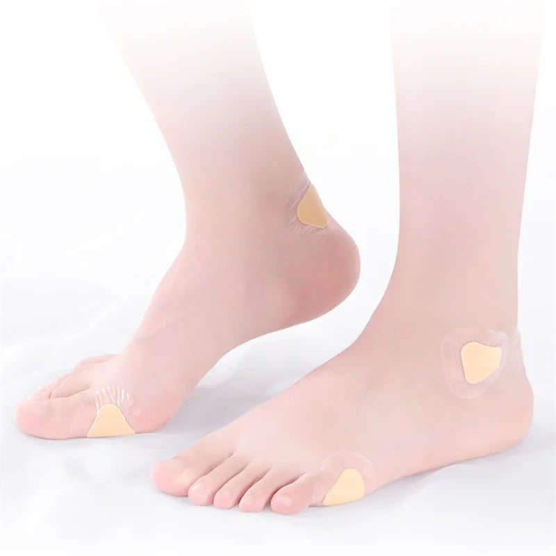 30 Uds Gel Protector de talón parches para pies almohadillas adhesivas para blíster revestimiento de talón pegatinas para zapatos yeso para aliviar el dolor cuidado de los pies agarre de cojín