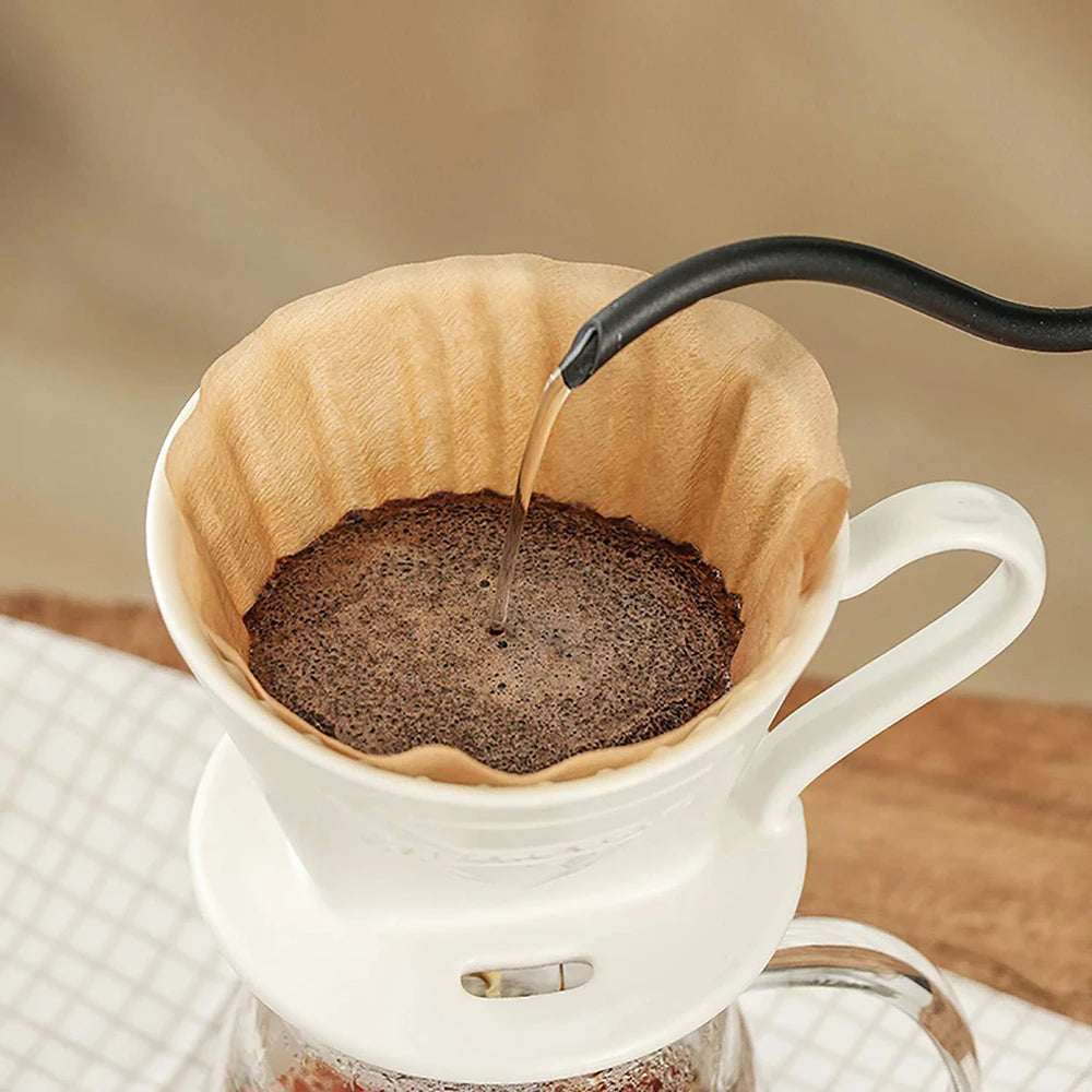 Filtro de pulpa de papel de troncos ecológico, filtro de elaboración de café, bolsa de reloj de arena, herramientas de cocina y oficina, bolsa de cribado