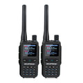 2 unids/pack Baofeng UV-5R Mini doble banda Dual PTT Walkie Talkie 5RMINI banda aérea Rx 5W compacto VOX FM Radio aficionado carga tipo C