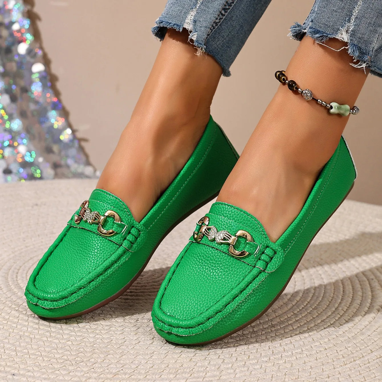 2026 nuevos zapatos planos de mujer primavera otoño Casual Slip on zapatos Mary Jane zapatillas de deporte de moda mujeres punta redonda sólida suela suave mocasines planos