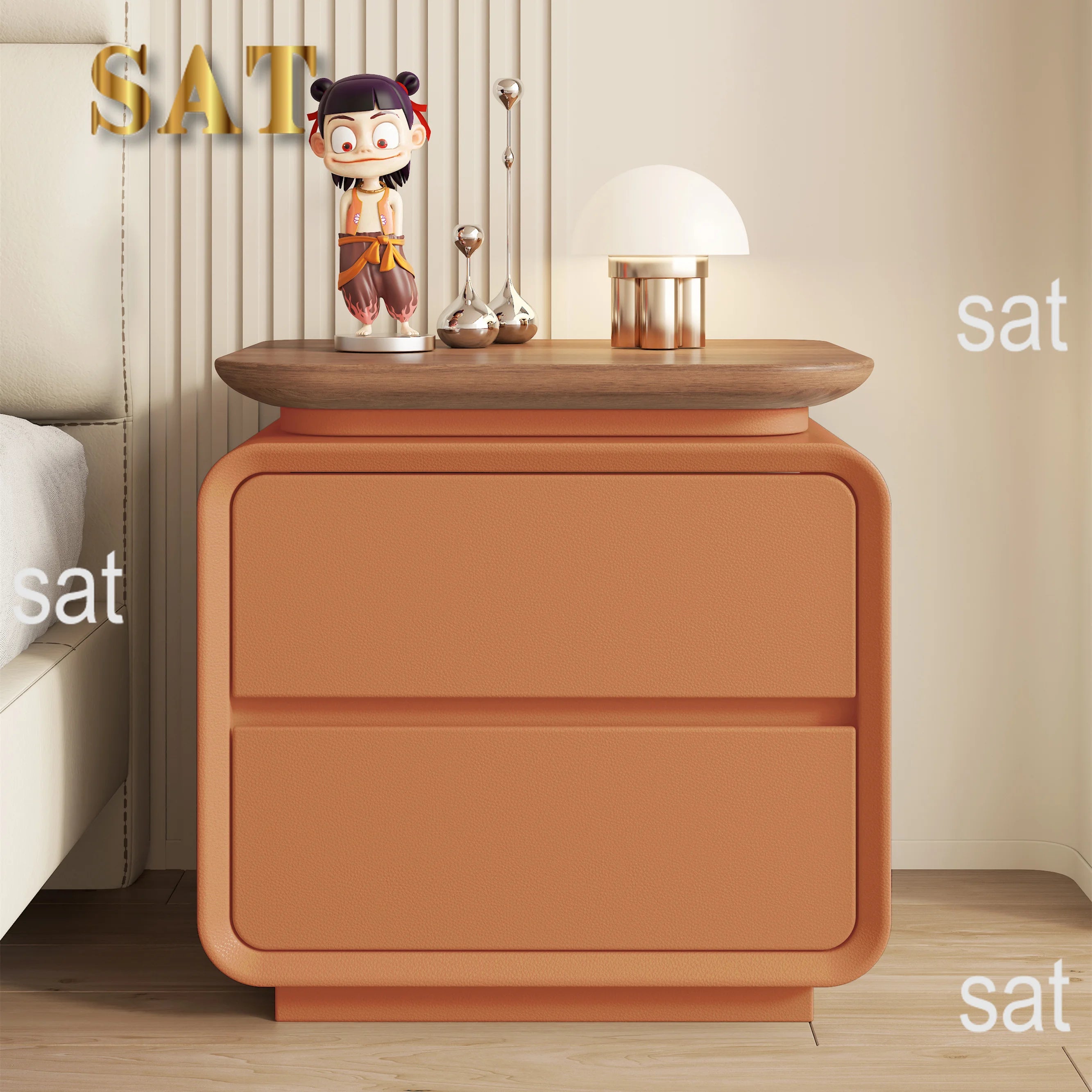 # *A forLuxury-Mesita De noche bonita, mesita De noche nórdica moderna que ahorra espacio, mesa De salón Bauhaus, muebles De dormitorio