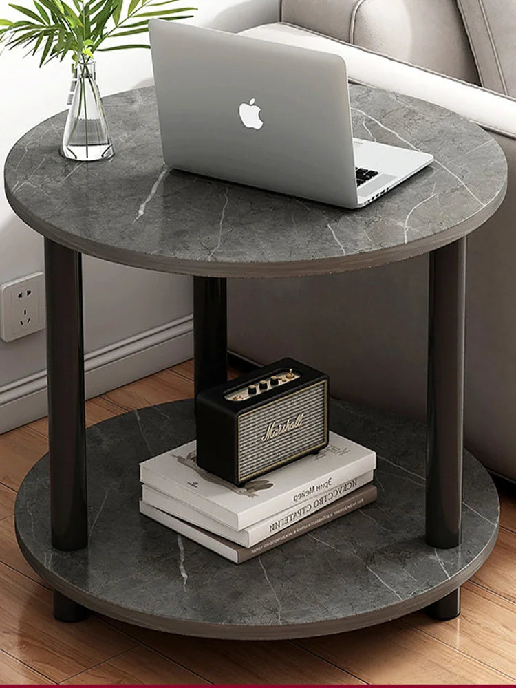Mesa De Centro,auxiliar,estilo Marmol,madera,minimalista