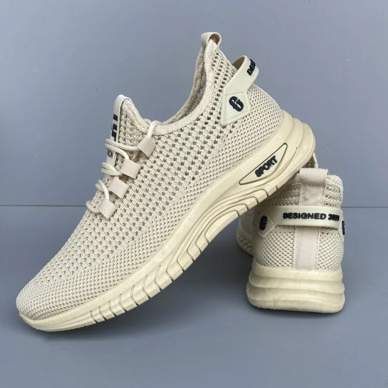 Zapatillas Deportivas Casuales Transpirables para Hombre, Primavera 2025, Nuevas con Superficie de Malla, Estilo Coco, para Deportes al Aire Libre, Ligeras y Cómodas