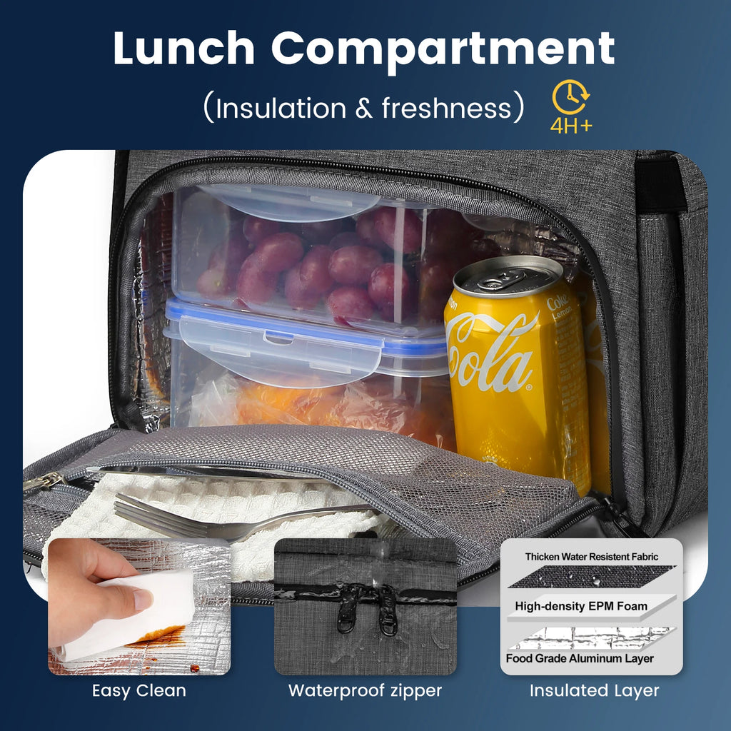 Mochila para el almuerzo, bolsa de Picnic con aislamiento, bolsa de viaje multifuncional, gran capacidad, Picnic al aire libre, Camping, mochila impermeable