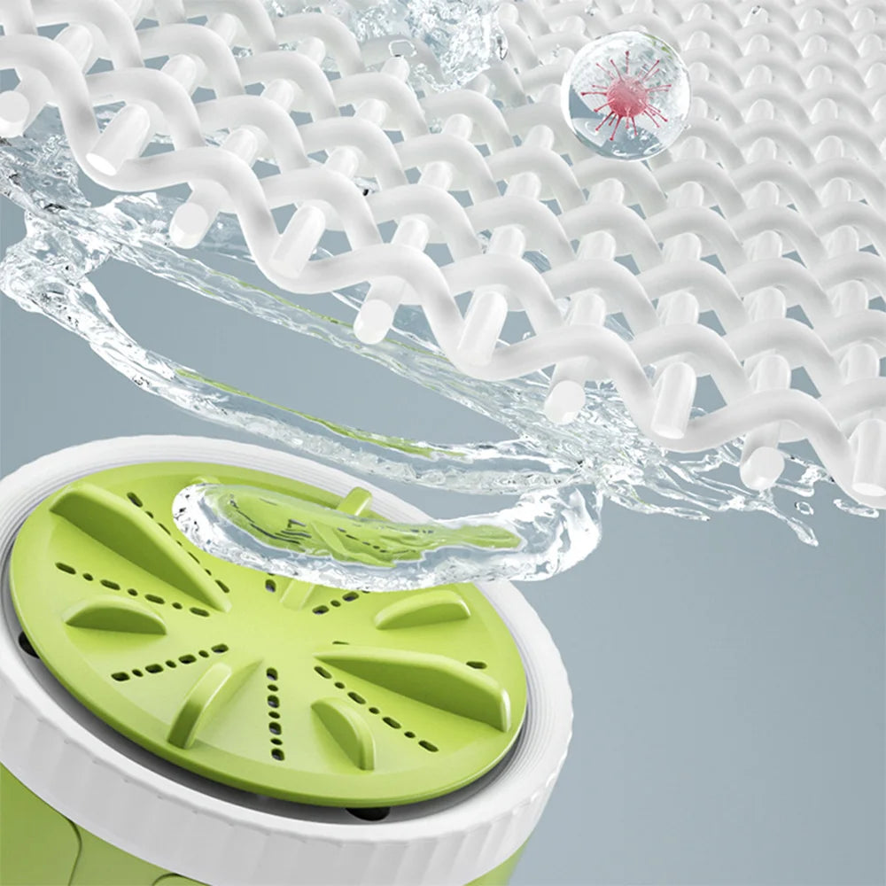Mini lavadora portátil con control remoto para el hogar, máquina de lavado con USB, giratorio, Turbo Fruit, ultrasónico, para ropa, cocina, viaje