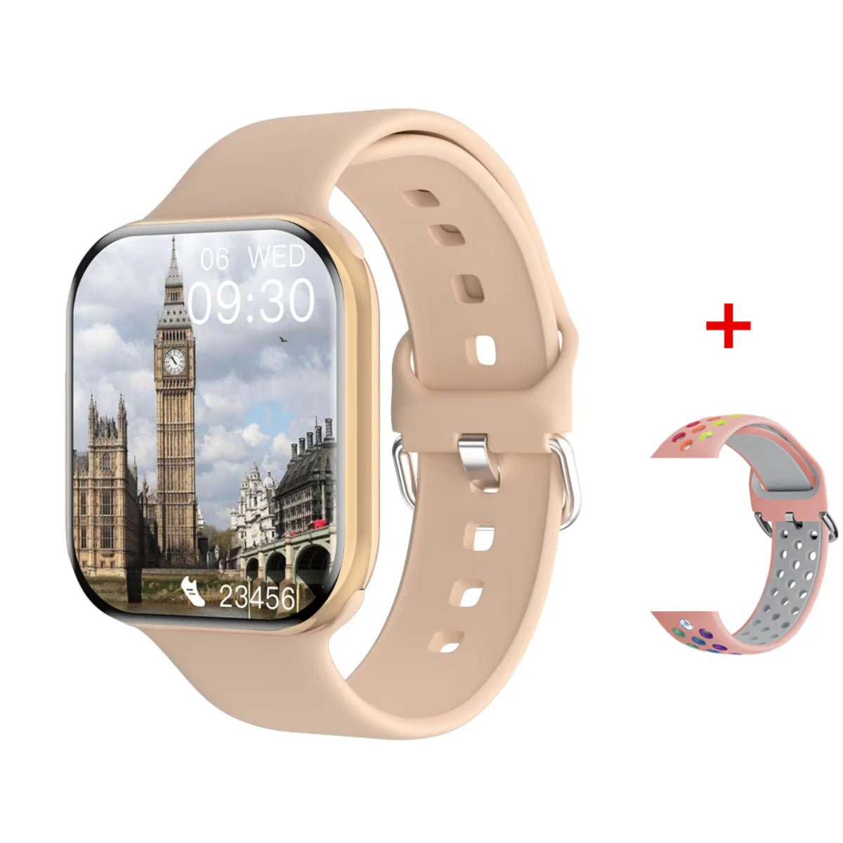 Nuevo reloj inteligente serie X para hombre y mujer, con monitor de presión arterial, llamadas por Bluetooth, NFC, monitorización del sueño, carga inalámbrica, reloj deportivo compatible con IOS y Android.