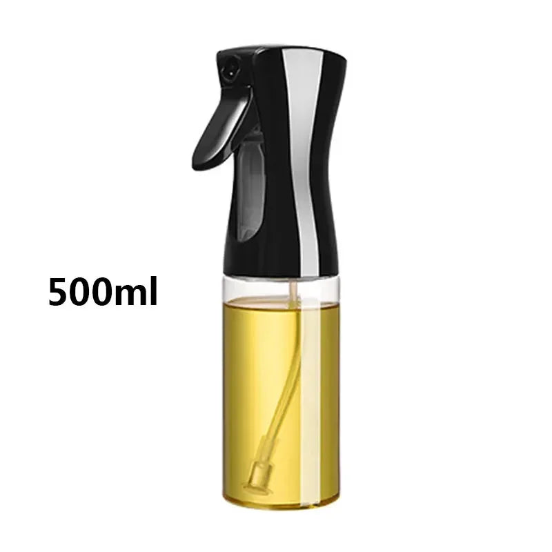 Botella pulverizadora de aceite de plástico para el hogar, botella pulverizadora de aceite o cepillo de aceite, nebulizador, relleno de niebla, cocina, barbacoa de doble uso, 200/300/500ml