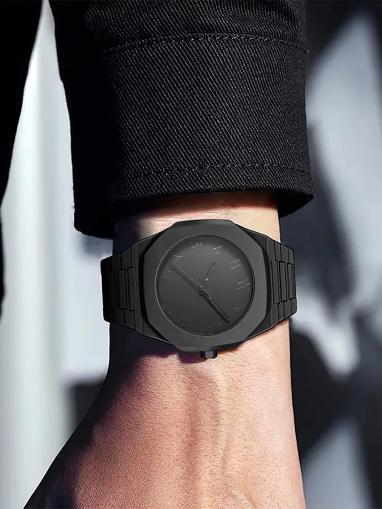 Versátil reloj de cuarzo para hombre con caja redonda cambiante, reloj festivo de regalo de cumpleaños para hombre, reloj de cuarzo de concha redonda Universal