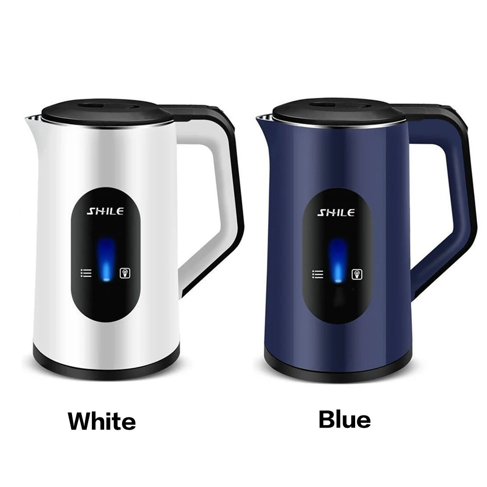 Caldera de agua caliente con pantalla Digital eléctrica de acero inoxidable de 3L, tetera multifuncional con apagado automático, tetera de agua de ebullición rápida de 1500W