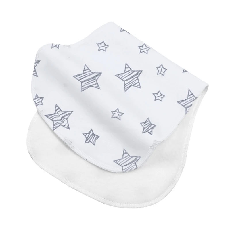 Paños de Bebé de 2 Capas, Baberos Absorbentes para Recién Nacidos, Baberos de Algodón Suave para Bebés, Regalo para Baby Shower