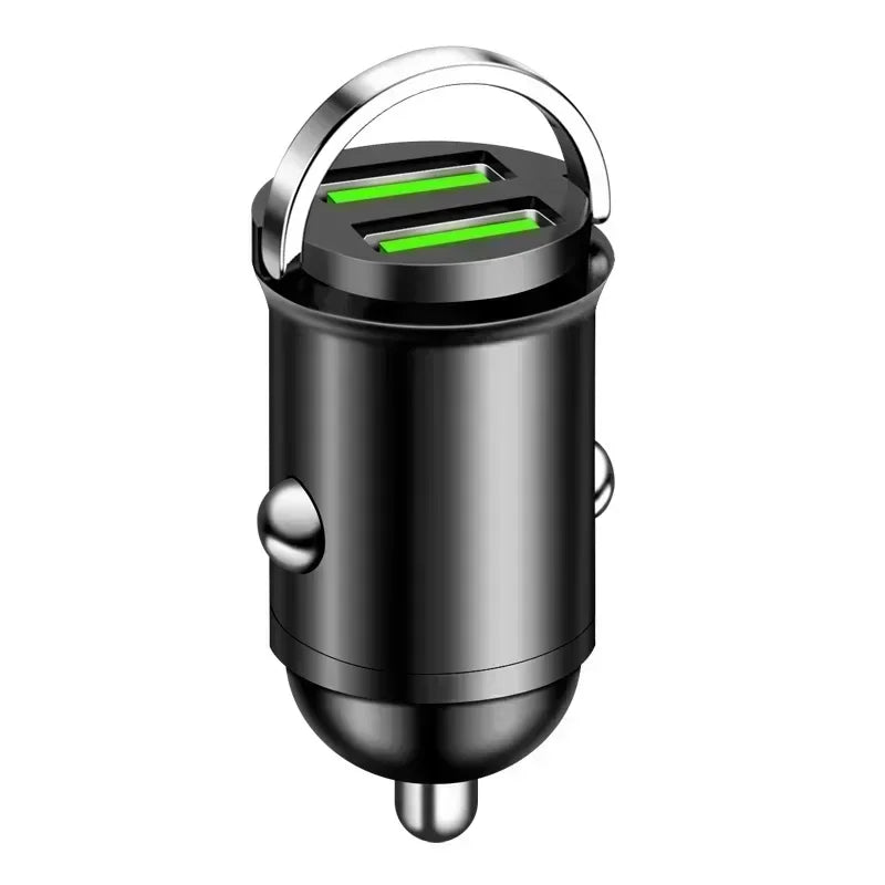 Mini cargador de coche de 100W tipo C, carga rápida USB Dual para iphone 15 pro max, Samsung, Huawei, Xiaomi, cargador de encendedor de cigarrillos