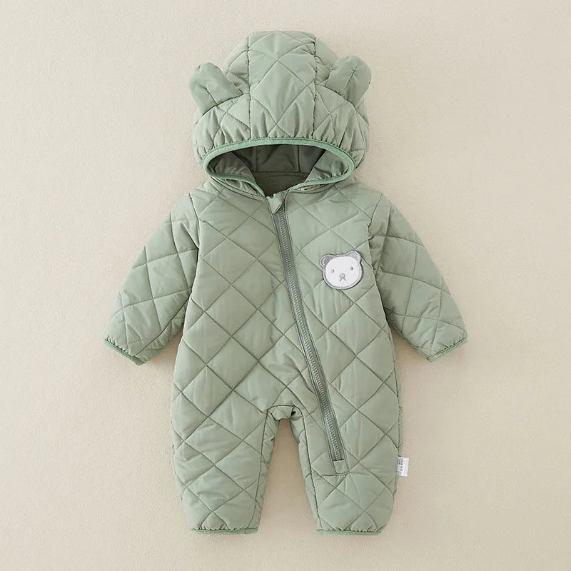 Ropa de invierno para recién nacido, ropa para niña, mono grueso para bebé, pelele cálido para bebé, Chaqueta de algodón, pelele, monos para niño, abrigo para niño pequeño